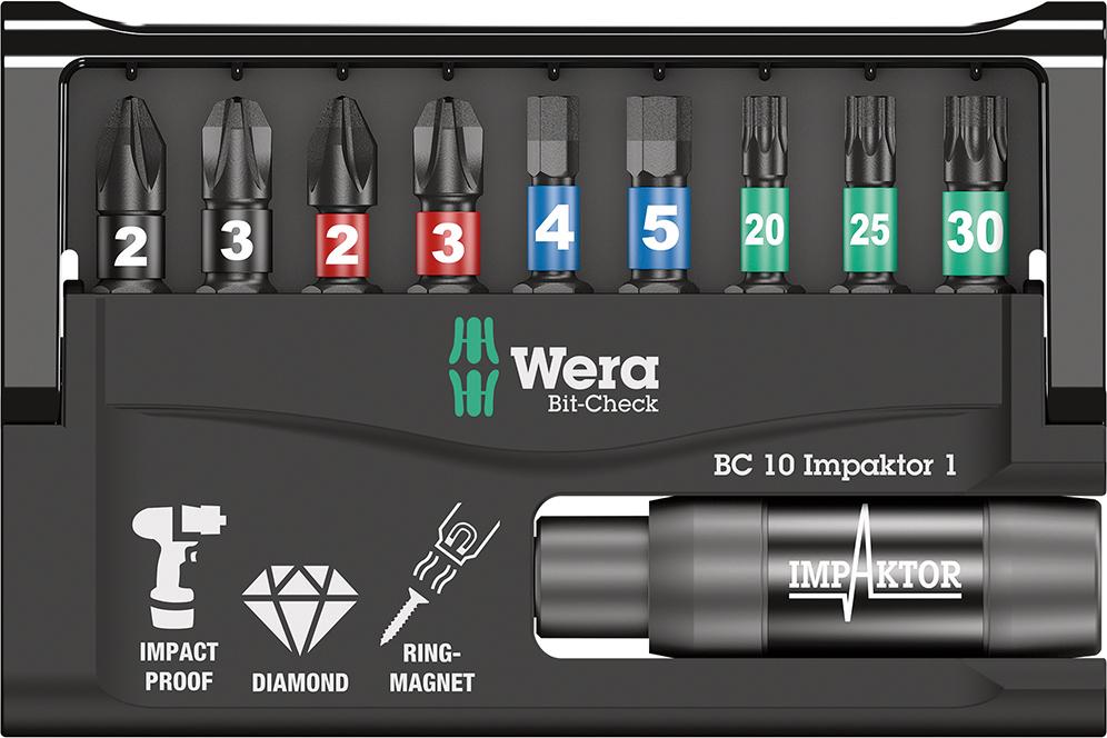 Sada bity Bit-Check 10 Impaktor 1 Wera