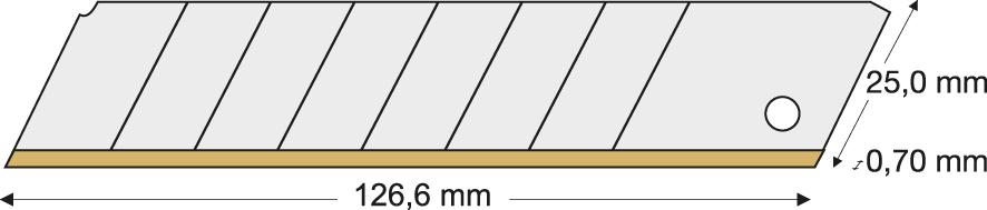 Odlam.cepel TiN 25mm 10 ks./balenie LUTZ BLADES