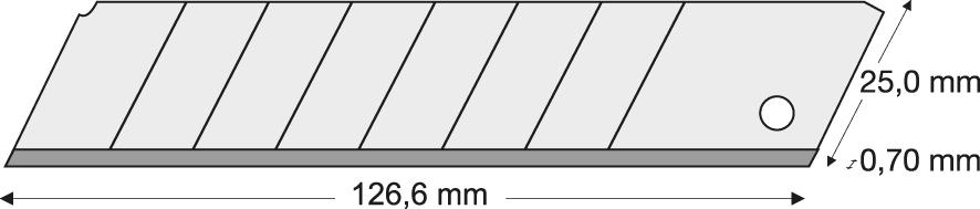 Odlamovacia cepel 25mm 10 ks./balenie LUTZ BLADES