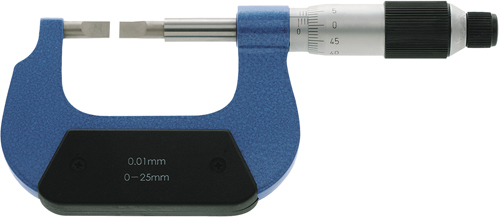 Mikrometer analógový 0-25/0,01mm pre drážky Format