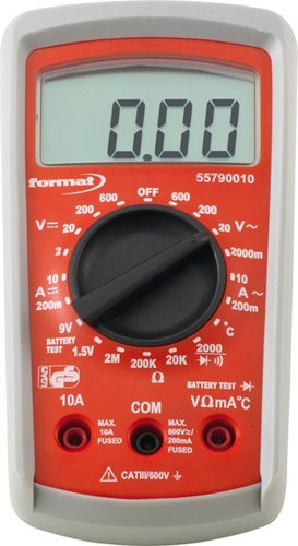 Multimeter digi 2V-600V/1mV Format