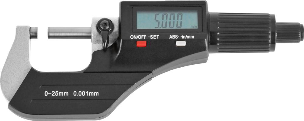 Mikrometer digitálne bez dátového rozhrania 0-25mm FORTIS