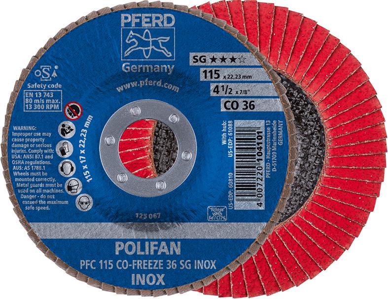 Lamelový brúsny kotúc COFREEZE vypuklý 115mm K36 Pferd