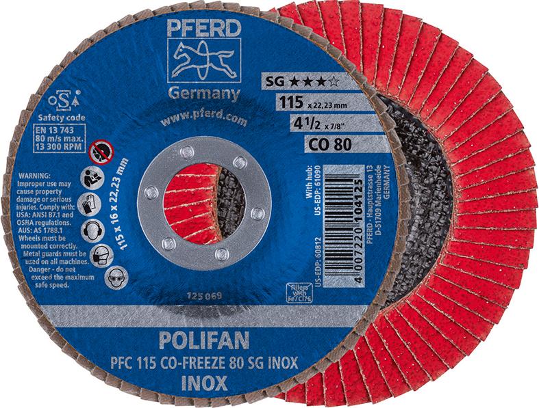 Lamelový brúsny kotúc COFREEZE vypuklý 115mm K80 Pferd