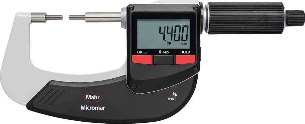 Mikrometer digitálne, skrátené meracej plochy 40 EWRIA-B 0-25mm MAHR