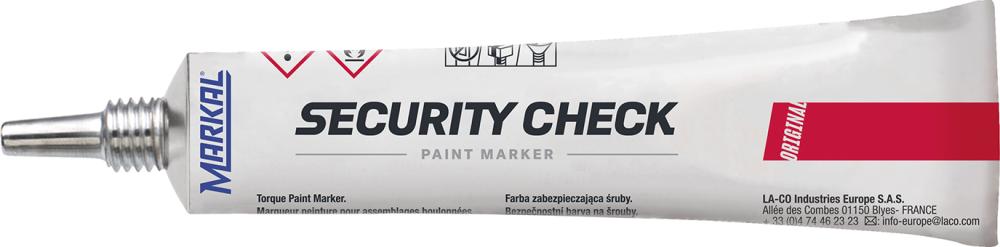 Markal Security-Check Poistný lak, cervený