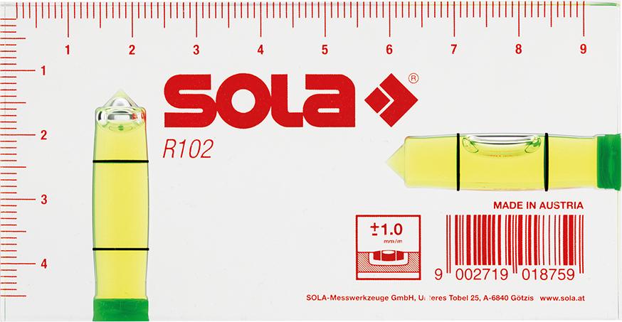 Malá vodováha R102 9,5 cm Sola