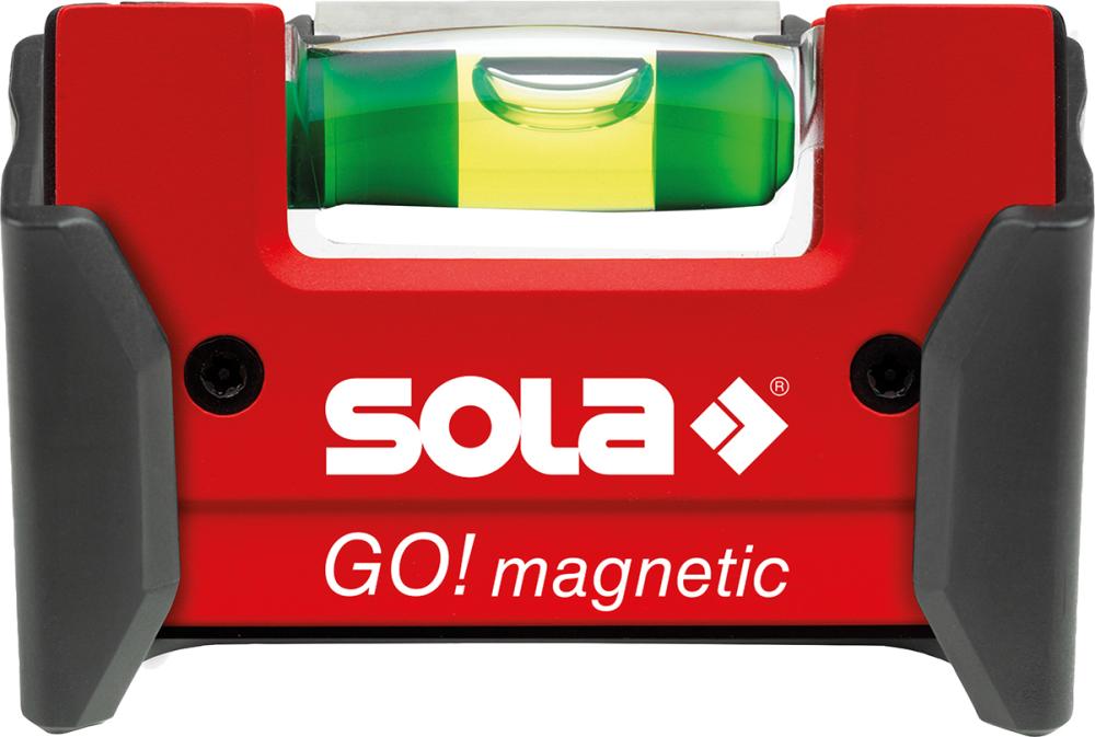 Magnetická mini vodováha Go magn.spona 7,5 cm Sola