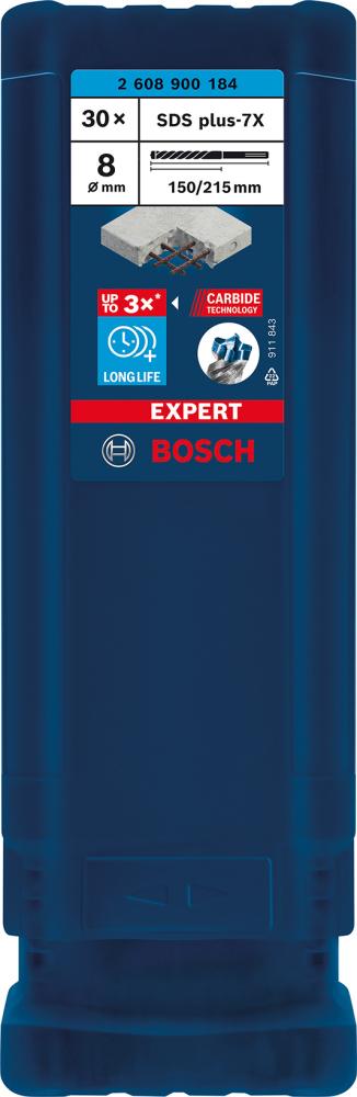 Klad.vrták SDS-plus 7x 8x150x215mm 30ks EXPERT Bosch