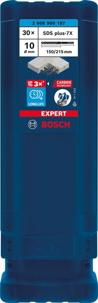 Klad.vrták SDS-plus 7x 10x150x215mm 30ks EXPERT Bosch
